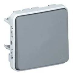 Plexo Afbryder 10A 2M Grå IP55