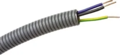 PM Flex – Flexrør (16 mm) med 3G1,5 mm² installationsledninger - 100 meter