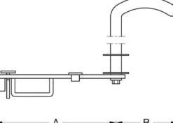 PN stalddørgreb 4212, 75-105 mm, FZV
