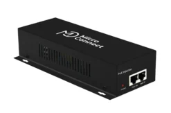 PoE injector, 60W, 802.3af/at, 100-240V, 50-60 Hz, 55V DC, 1000 Mbps, 100 meter transmissionsafstand, UK - MicroConnect