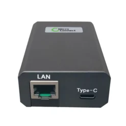 PoE injektor, 60W, USB-C, indendørs, til computere, iPads, MacBook, Google Wifi, POEINJ-60W-USBC - MicroConnect