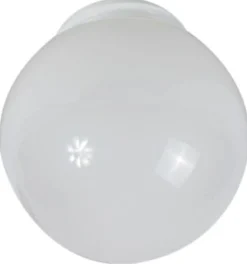 Polylux kugleglas Ø150 med Ø84,5 mm gevind - opal
