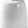 Porcelænsfatning E27 M10 glaseret med aflastning, hvid