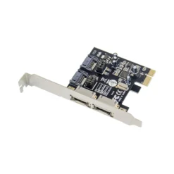 2-ports SATA 3.0 PCIe kort, med ASM1061 chip, 2 x ekstern eSATA 3.0, 2 x intern SATA - MicroConnect