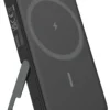 Power bank 5000 mAh, stand, wireless, PD 20 W, magnet, black
