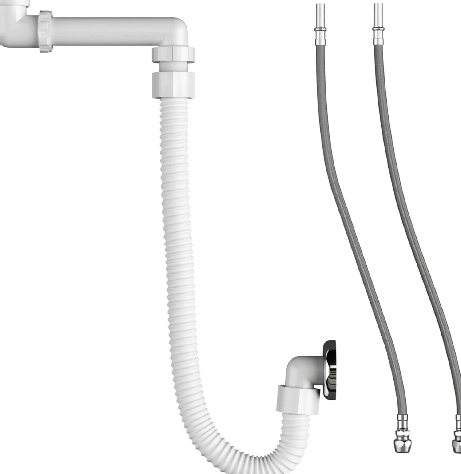 Pressalit flex til- og afløbssystem, 1200 mm