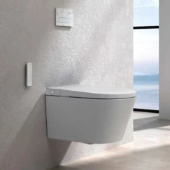 Pressalit SMART douchetoilet væghængt inkl. sæde hvid