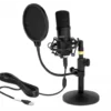 Professional USB condenser microphone set, podcasting, gaming