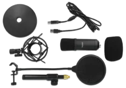 Professional USB condenser microphone set, podcasting, gaming