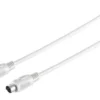 PS/2 kabel, 1.8 meter, MD6 M/M, male-male