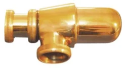 Pungvandlås 1 1/4", poleret messing - Milton Megatherm