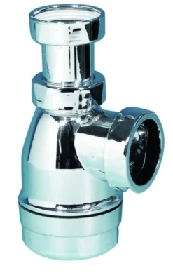 Pungvandlås PVC 32mm krom