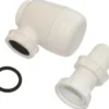 Pungvandlås 1.1/4x1.1/4 til bidet, 5555.2, hvid