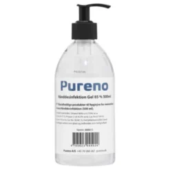 Pureno håndsprit, 500ml Gel, 85% alkohol, med pumpe