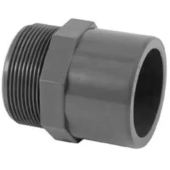 PVC gevindnippel, 50 mm x 1¼"