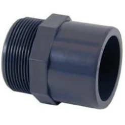 PVC gevindnippel, 32 mm x 3/4"