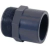 PVC gevindnippel, 50 mm x 1½"