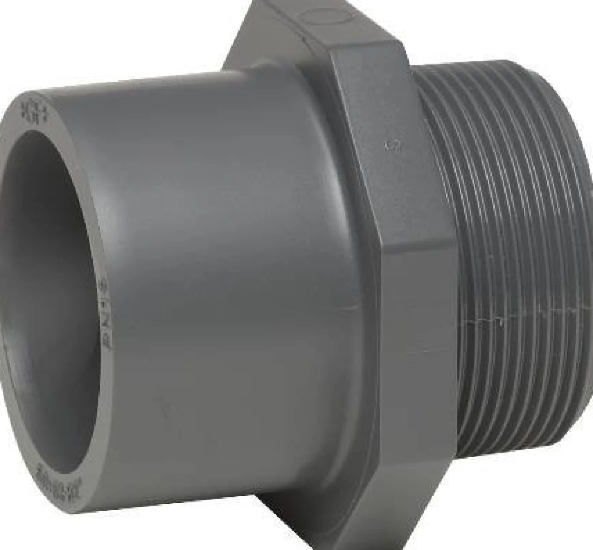 PVC Overgangsnippel, 40/50 mm - 1½", PN16 - Georg Fischer