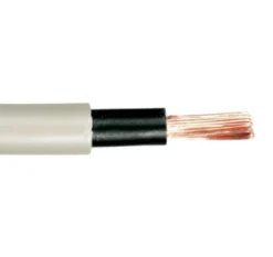 PVT ledning (70°C) dobbeltisoleret, 450/750V, H07V-K, lysegrå, 1x16 mm² - pr. meter
