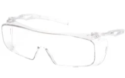 Pyramex Fyxate Foam sikkerhedsbrille, klar, grå/lime, aftageligt elastikbånd