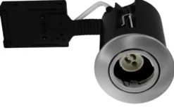 Quick Install HIGH indbygningsspot 230V (Rund), børstet aluminium