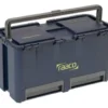 Raaco Compact 27 værktøjskasse, blå, 239 mm længde, 474 mm bredde, 248 mm højde, 30 kg max belastning