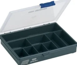 Raaco sortimentskasse PSC 5-9, 9 rum, 195 x 240 x 43 mm, antrasitgrå