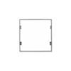 Ramme til 60x60 LED panel, 600x600 mm, 45 mm dybde, aluminium, hvid kant