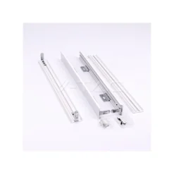 Ramme til 60x60 LED panel, 600x600 mm, 45 mm dybde, aluminium, hvid kant