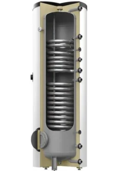 Reflex varmtvandsbeholder SOL AF, 200 liter, 2 spiraler, hvid