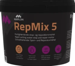 RepMix 5 stop- og reparationsmørtel, 8 kg - Marlon