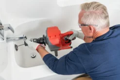 Ridgid afløbsrenser K-46 SinkSnake, 18 V, 2,5 Ah og lader