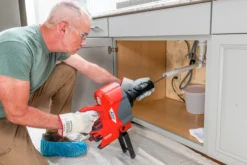 Ridgid afløbsrenser K-46 SinkSnake, 18 V, 2,5 Ah og lader