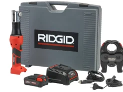 Ridgid pressmaskine RP219, 18V 2.5Ah, med batteri, lader, U16-20-25 kæber