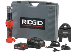 Ridgid pressmaskine RP219, 18V 2.5Ah, med batteri, lader, U16-20-25 kæber