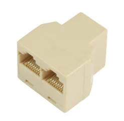 RJ45 Ethernet Y-adapter, 2x RJ45 F/F, 8P/8C, plasthus - MicroConnect