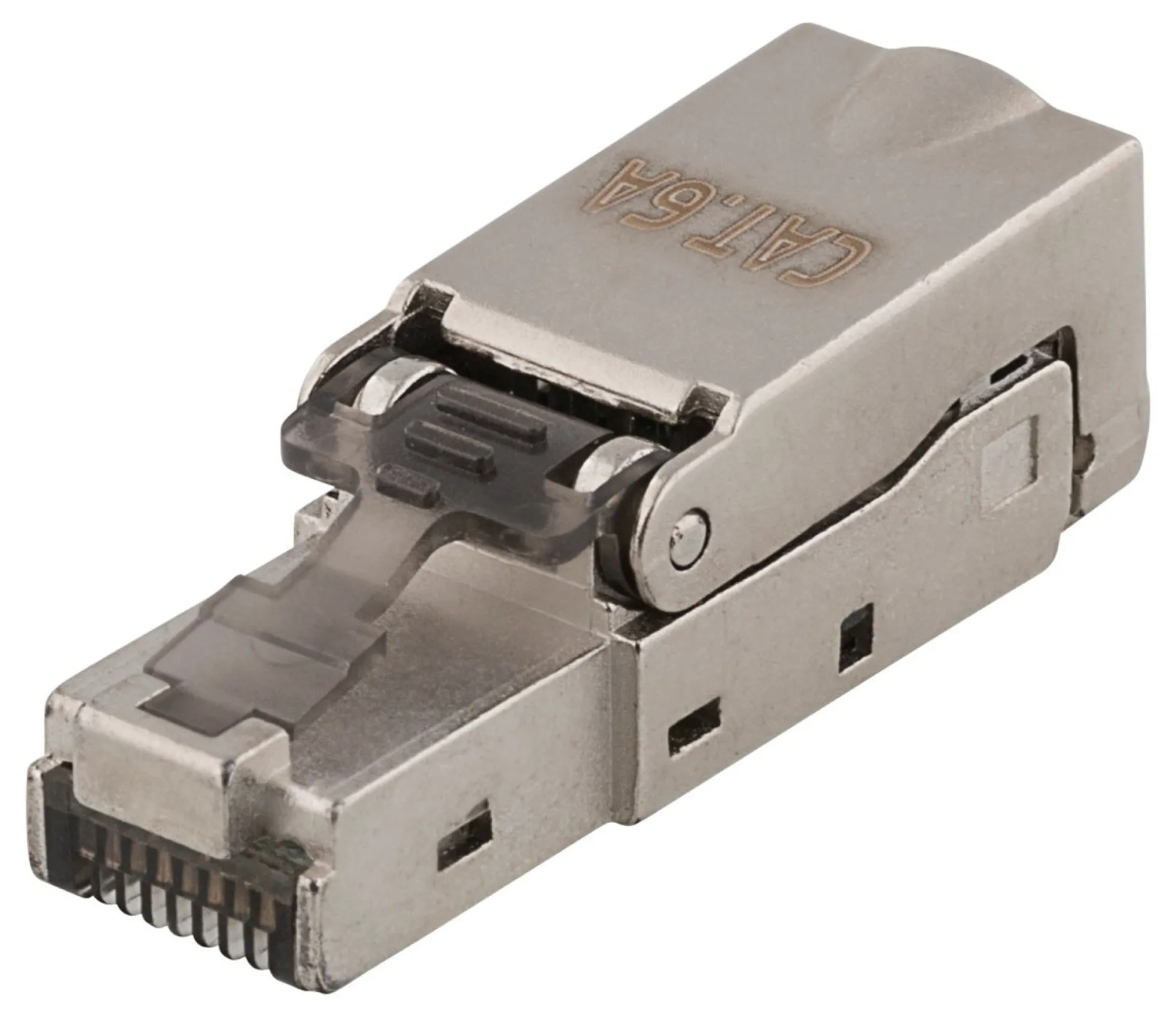 RJ45 stik, CAT6A, skærmet, Tool-Less, metal