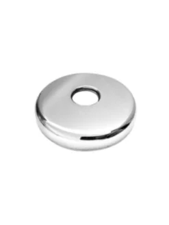 Roset 1/2". Ø76mm. Til koblingsdåse. Blank. Rustfrit stål AISI304