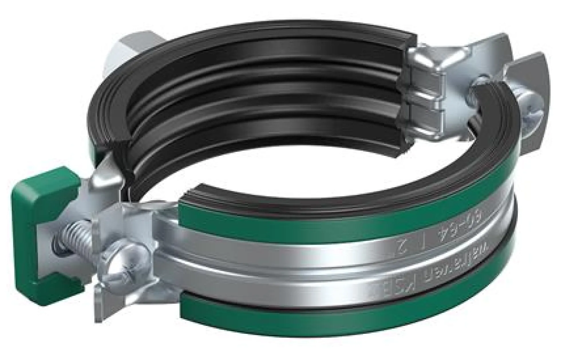 Rørbøjle KSB2 M8/10, Ø48-52 mm, el-forzinket