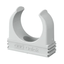 Rørholder 2955, M16, lysegrå, RAL7035 - 100 stk