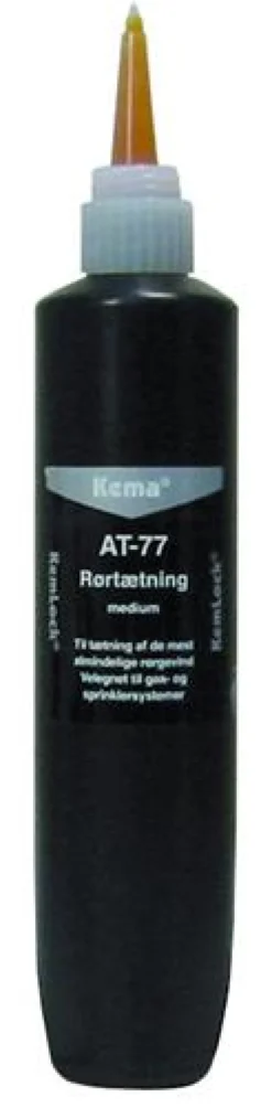 Rørtætning Kemlock AT-77, 250ml, medium, gul