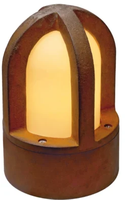 RUSTY CONE bedlampe, rusten overflade E14/E27, IP54