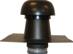 Sabetoflex ventilationshætte 0-5° Ø160 sort stål