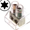 Samlemuffe dobbelt, 10 mm² (torx 10 kærv, klar) - 100 stk