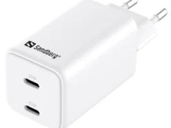 Sandberg AC-oplader, dual USB-C, PD65W, EU