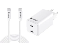 Sandberg AC-oplader, USB-C PD65W, EU, 3 meter