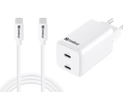 Sandberg AC oplader USB-C PD65W EU, 1,5 meter