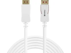 Sandberg DisplayPort 1.4 kabel, 8K60Hz, hanstik til hanstik, 7680 x 4320 pixels, 2 meter