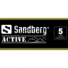 Sandberg header til aluminium Slatwall Active, sort, grøn, hvid