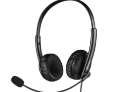 Sandberg 2-i-1 kontor headset, jack+USB, hovedtelefoner, pandebånd, kontor/callcenter, binaural, lydkontrol, sort